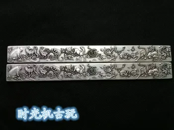 

The "scholar's four jewels" copper gilt silver paper weight "twelve year" boutique Cupronickel Paperweight Paperweight