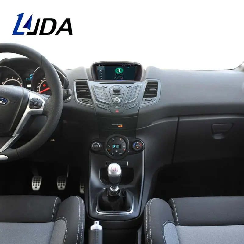 Top LJDA Android 9.0 Car DVD Player For FORD Fiesta 2008-2017 GPS Navigation 2 Din Car Radio Multimedia WIFI Stereo IPS Headunit RDS 5