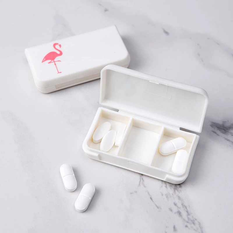 Travel Mini Pill Case Portable Medicine Boxes 3 Grids Home Medical Drugs Tablet Empty Container Storage Box Candy Organizer