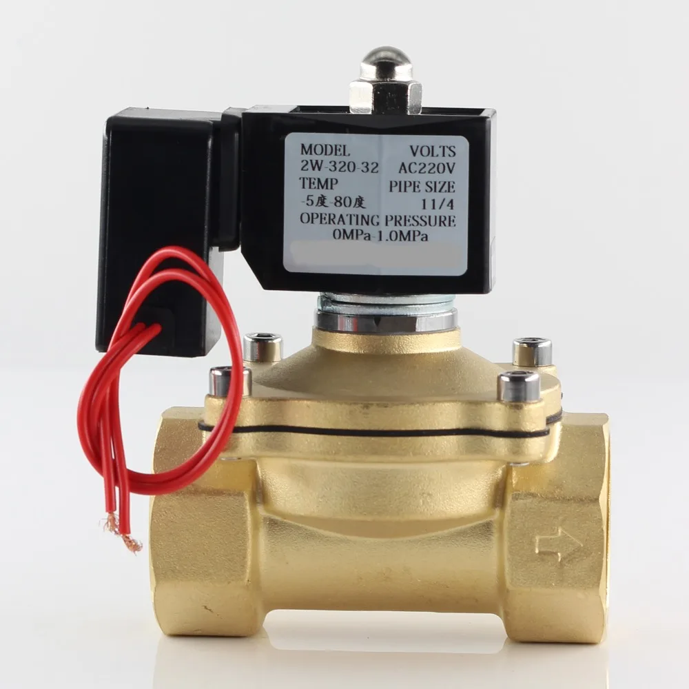 Фото AC220V DC12V DC24V нормально закрытый энергосберегающий электромагнитный клапан, IP65, использовать воду, газ, нефть, охрана окружающей среды, DN10 15 25 32 №3