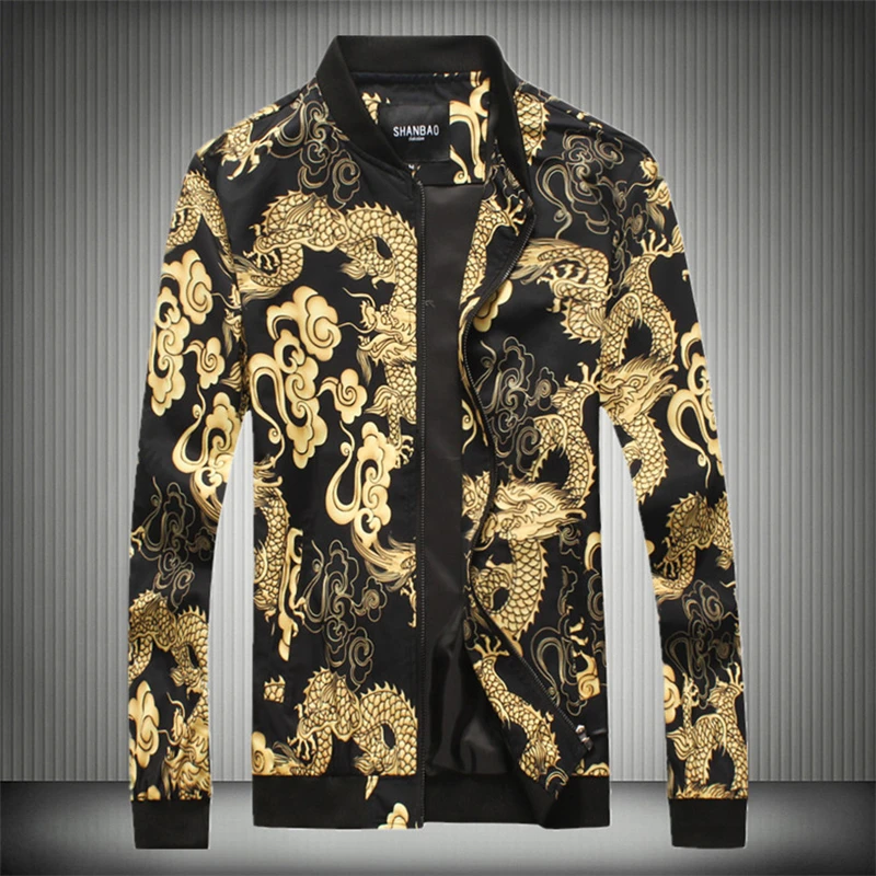 XingDeng весна осень супер крутая мужская куртка в китайском стиле с вышивкой дракона мужская повседневная Модная хлопковая куртка плюс 5XL