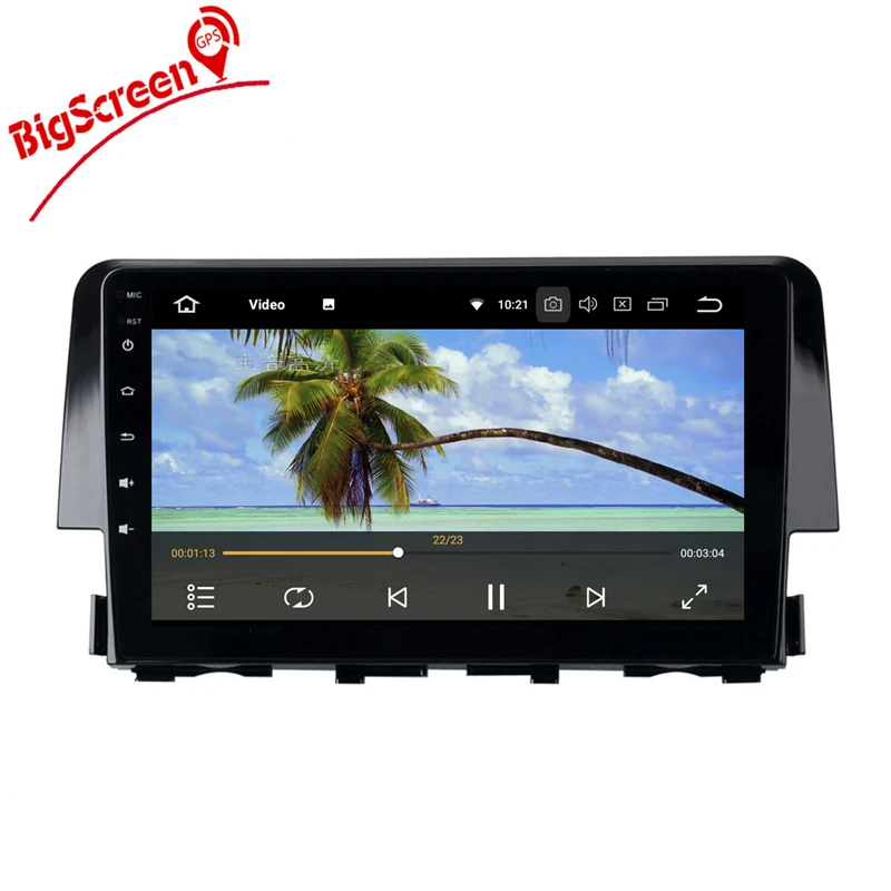 Discount The Newset Android8.0 8 Core 4GB RAM 32GB ROM Car No DVD Player GPS Navi For Honda Civic 2015 2016 multimedia Unit Autoradio 4