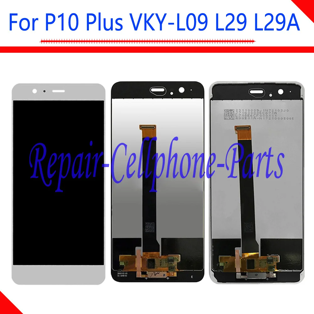 

Black / White New Full LCD DIsplay + Touch Screen Digitizer With Frame Assembly For Huawei P10 Plus VKY-L09 VKY-L29 VKY-L29A