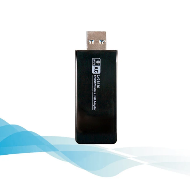 11ac 1200 Мбит/с USB3.0 Беспроводной Адаптер 2.4 г/5.8 Г двухдиапазонный usb-адаптер Wi-Fi приемник 2T2R Телевизионные антенны AP Беспроводной сети карта