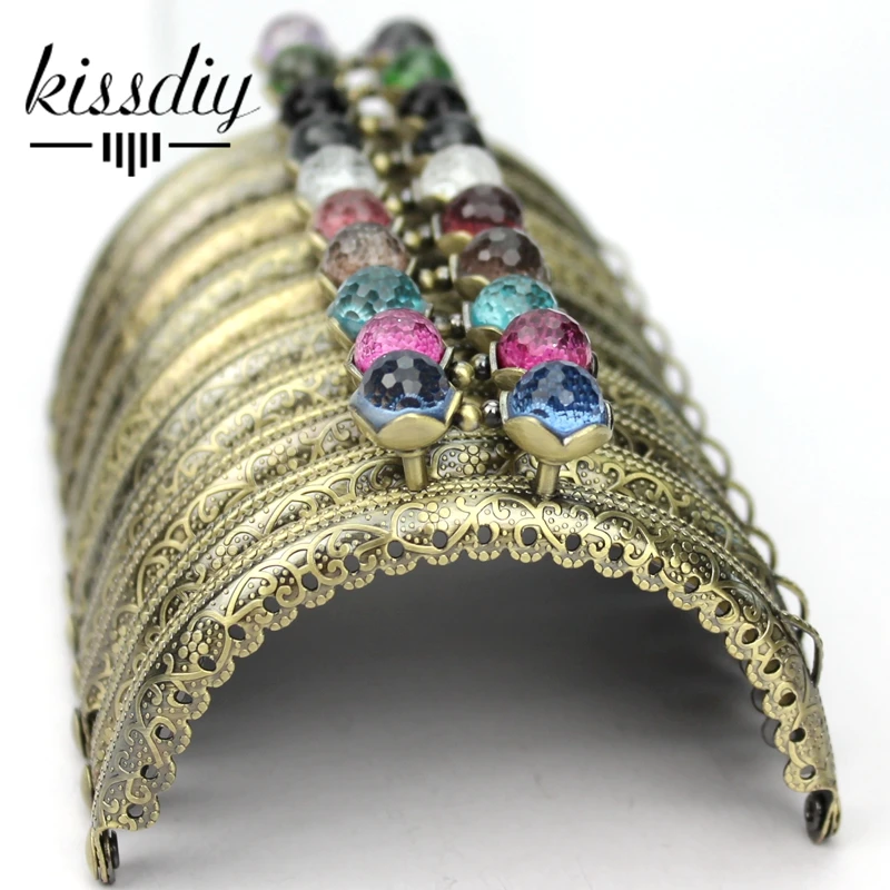 Металлическая рамка для кошелька KISSDIY с античным бронзовым тиснением 8 5 см