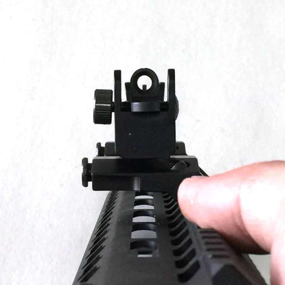 Najtaniej 1 para US Tactical BUIS przednia i tylna boczna z unoszoną szybą 45 stopni błyskawiczna zmiana żelaza zabytki akcesoria do broni myśliwskiej