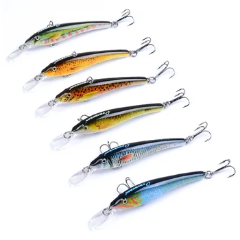 

Fishing Lures Jerkbait Wobblers Minnow 7.6cm 3.2g 6pcs Hard For Pike Bass Fishing Bait Fishing Tackle