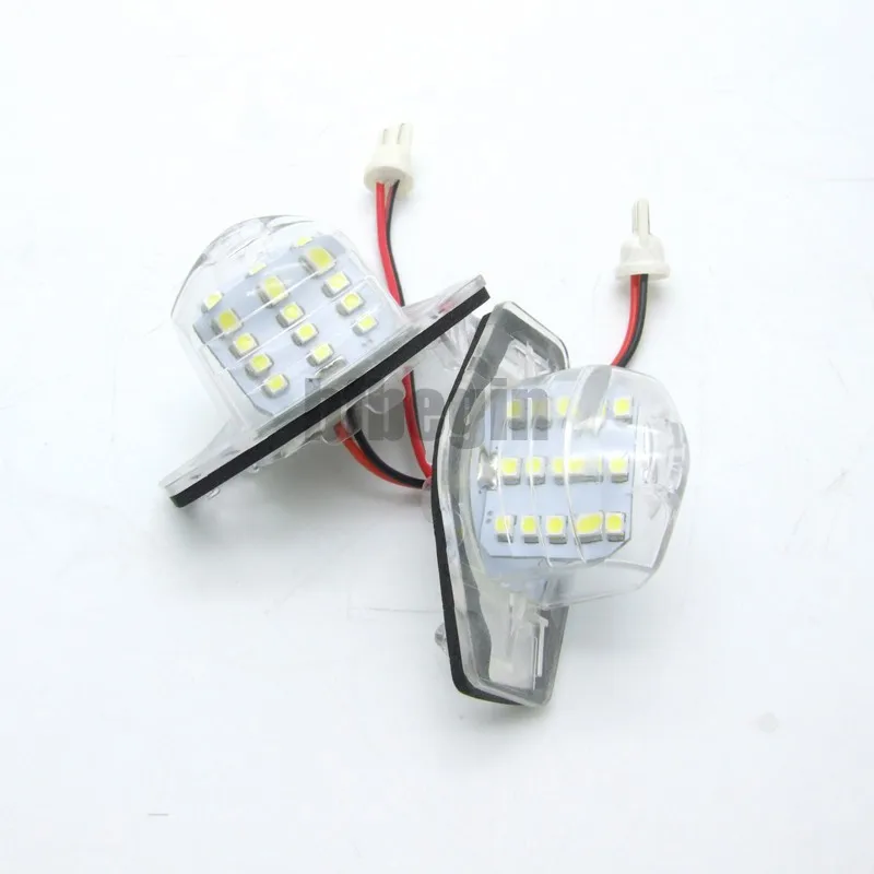 2X pour HONDA INSIGHT JAZZ FIT Blanc DEL Number Plate Light Lampes