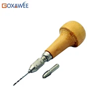 1 шт. Ювелирная оправка, одноконцевая булавка, деревянная ручка в форме гриба, ремесленные часы, ручной инструмент, одинарный конец с цангами, ювелирные инструменты - изображение