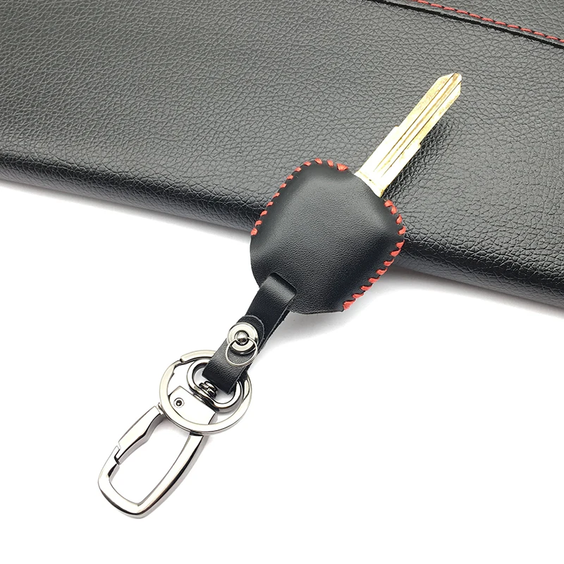 Чехол из натуральной кожи с пультом ДУ для Toyota Tarago RAV4 Corolla Camry Celica Avalon|car key case cover|key