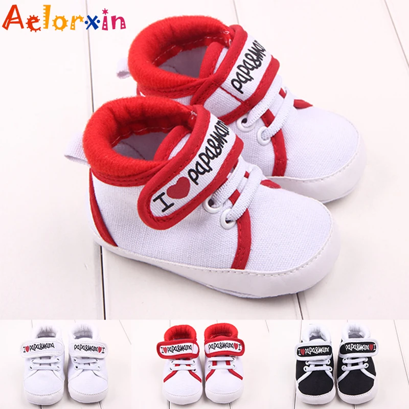 Shoes Baby Love Papa Mama | Baby Boy Shoe Love Mama Papa | Canvas Shoes ...