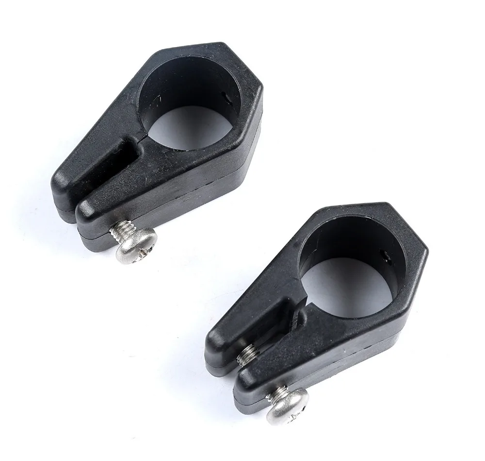 

2pcs Mizugiwa Bimini Top Fittings Jaw Slide Black Nylon Hardware 7/8 Inch