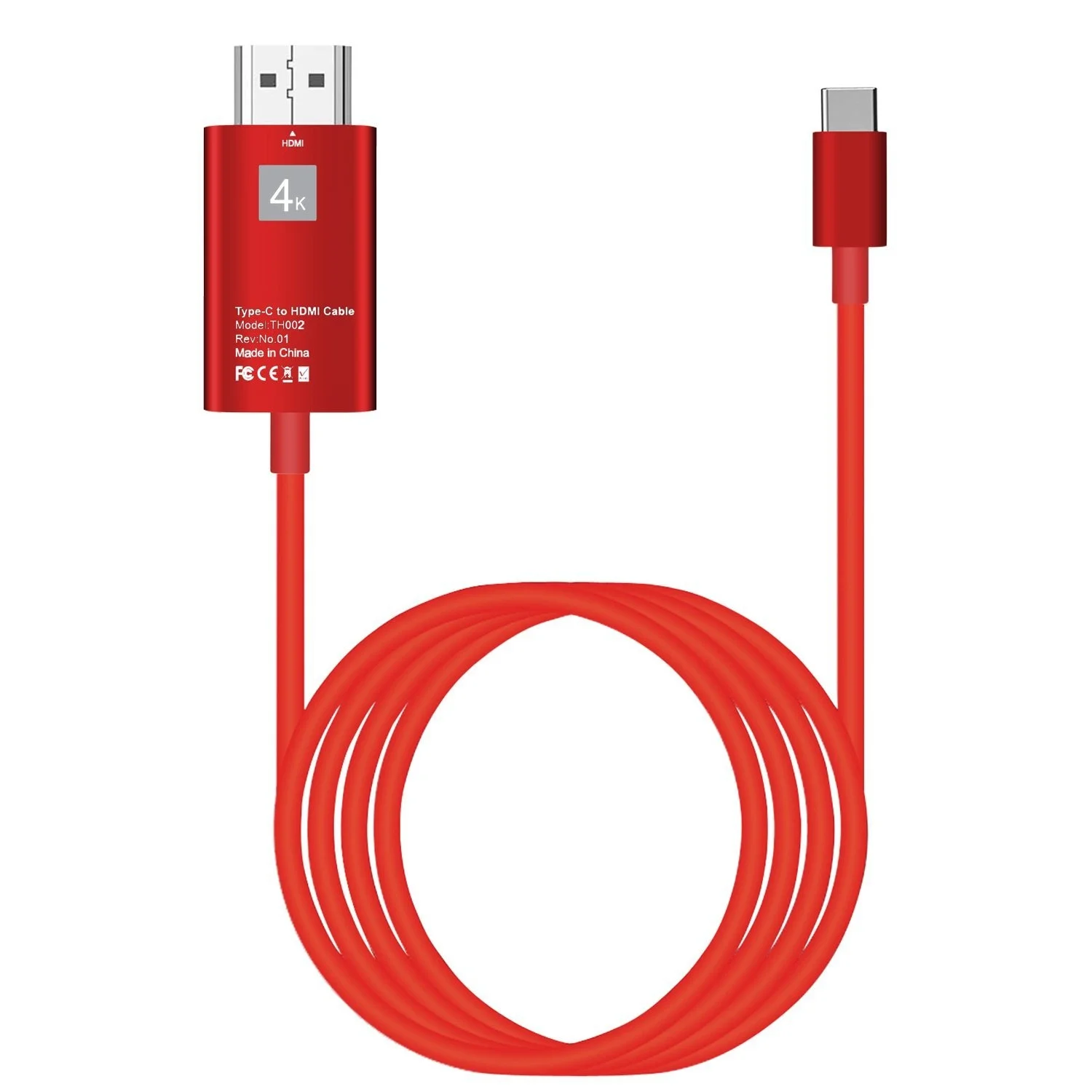 

USB Typc C to HDMI HDTV 4K Cable, 2M USB 3.1 Type C to HDMI Adapter,for MacBook/Chromebook Pixel/Galaxy Note 8/Huawei Mate10