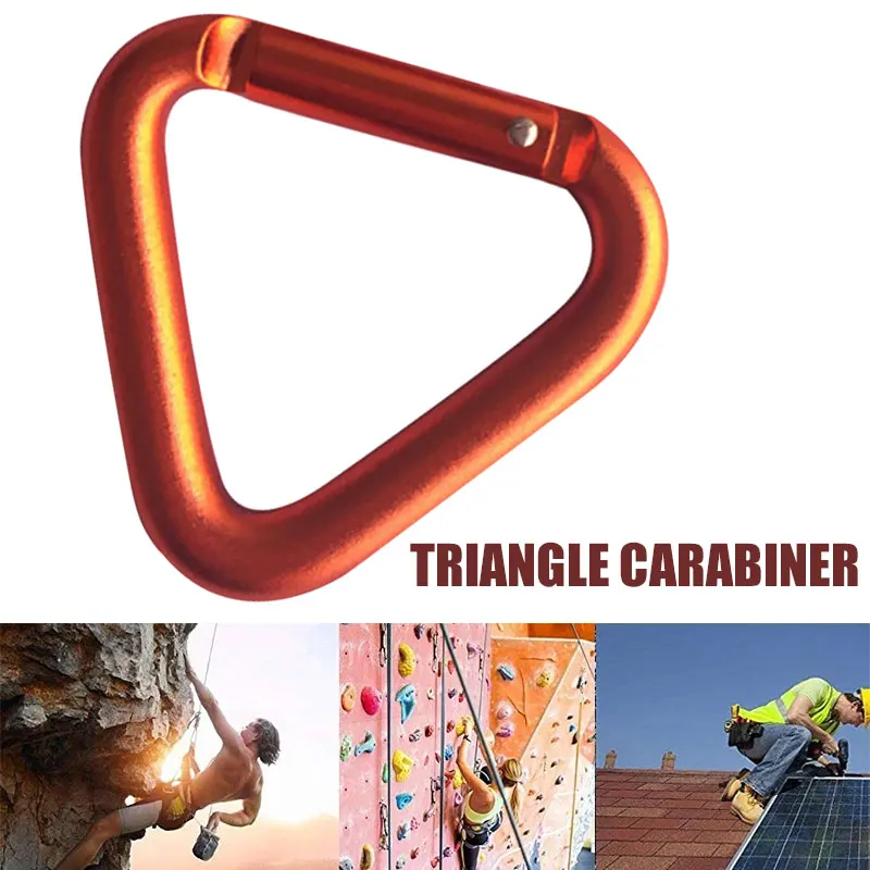 

Mountaineering Buckle Hook Convenient Aluminum Alloy Orange Camp Carabiner Outdoors