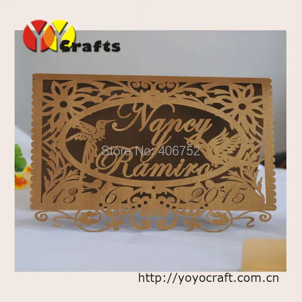 Party supplies decoration marriage invitation card customized free name