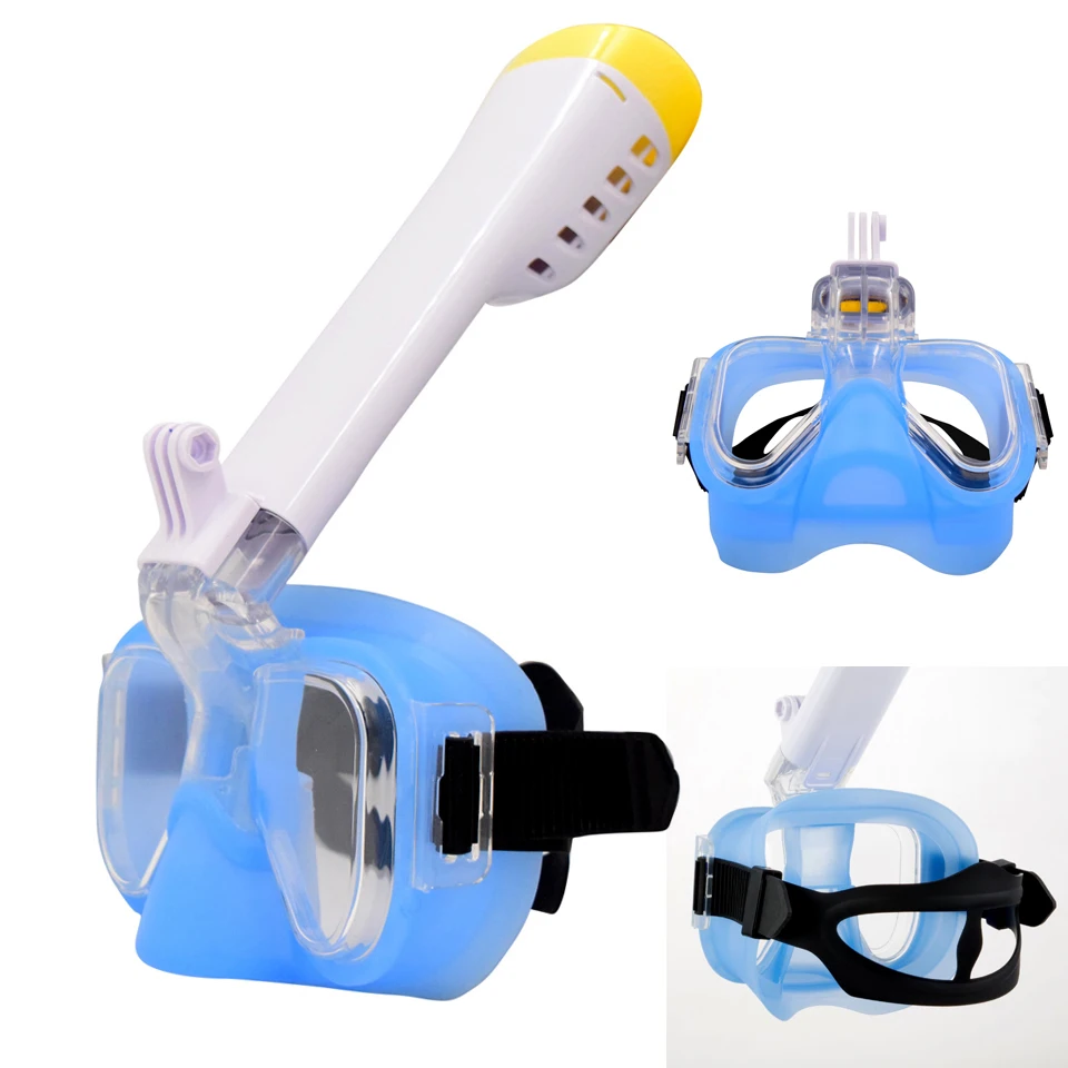 Water Sport Diving Mask Half Face Snorkeling Mask Silicone Swimming