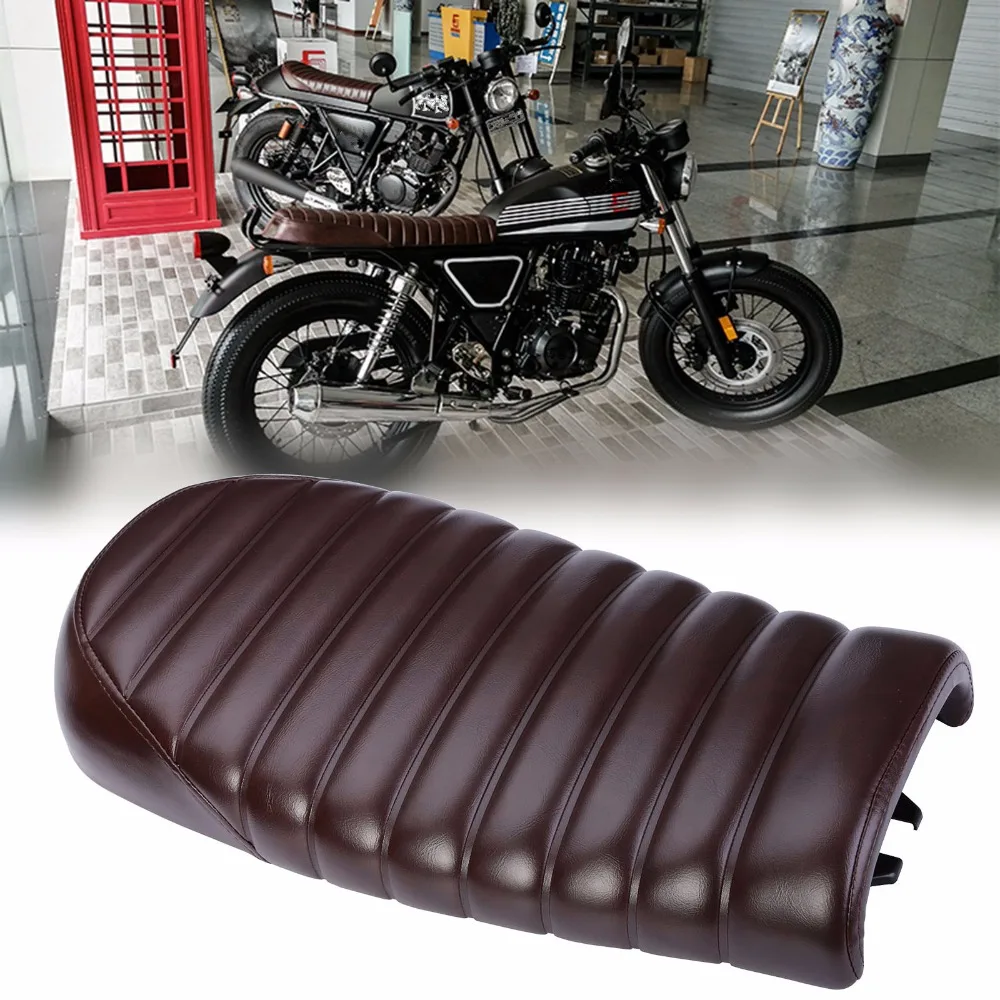 

MAYITR Vintage Flat Brat Styling Motorcycle Cafe Racer Seat Saddle for Honda CB350 CB450 CB750