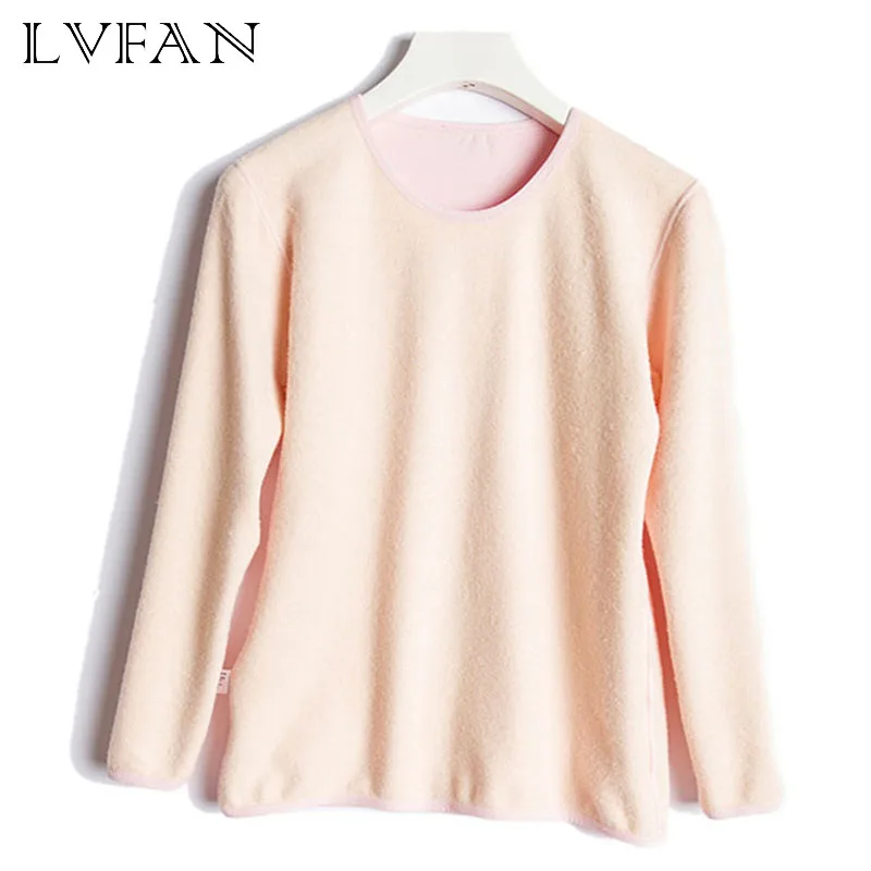 Autumn and winter ladies pure color silk thermal underwear