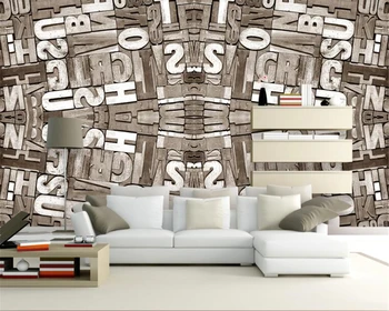 

beibehang Custom papier peint photo wallpaper 3d English letters living room bedroom TV background wall mural wallpaper wall 3D