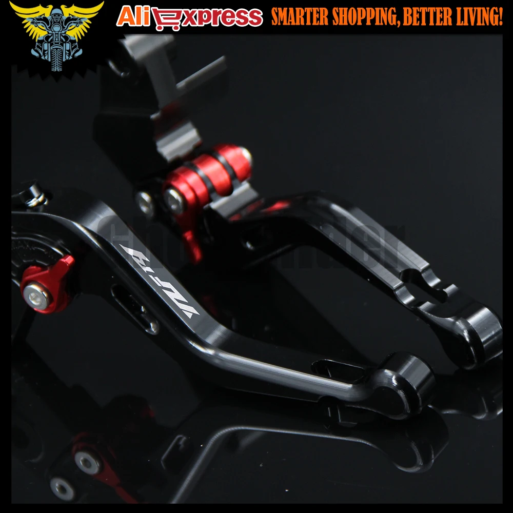 Новый лазерный логотип (YZF R1) черный ЧПУ алюминиевый регулируемый 2 пальца