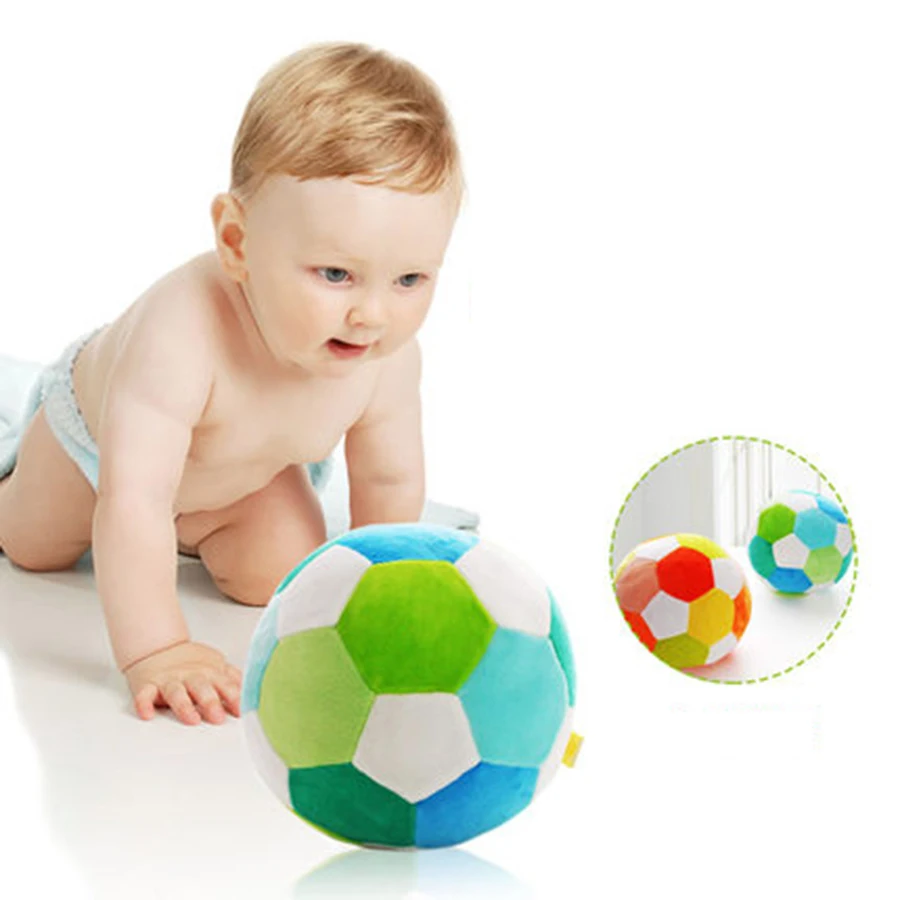 Interactive Toys For Babies Geometric Plush Christmas Ball Decoration