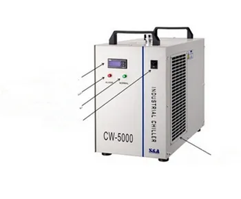 

CW-5000AG Industrial Chiller For CO2 Laser Cutting Machine Engraving Machine Spindle Small Cooling Chiller