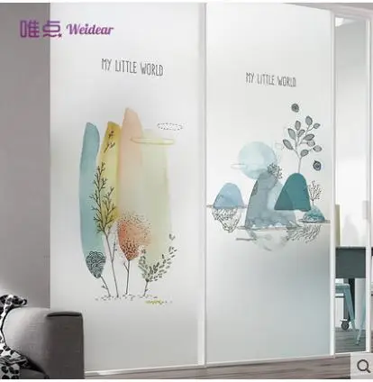 

Frosted glass film custom pattern window glass stickers transparent opaque bathroom bathroom stickers-52