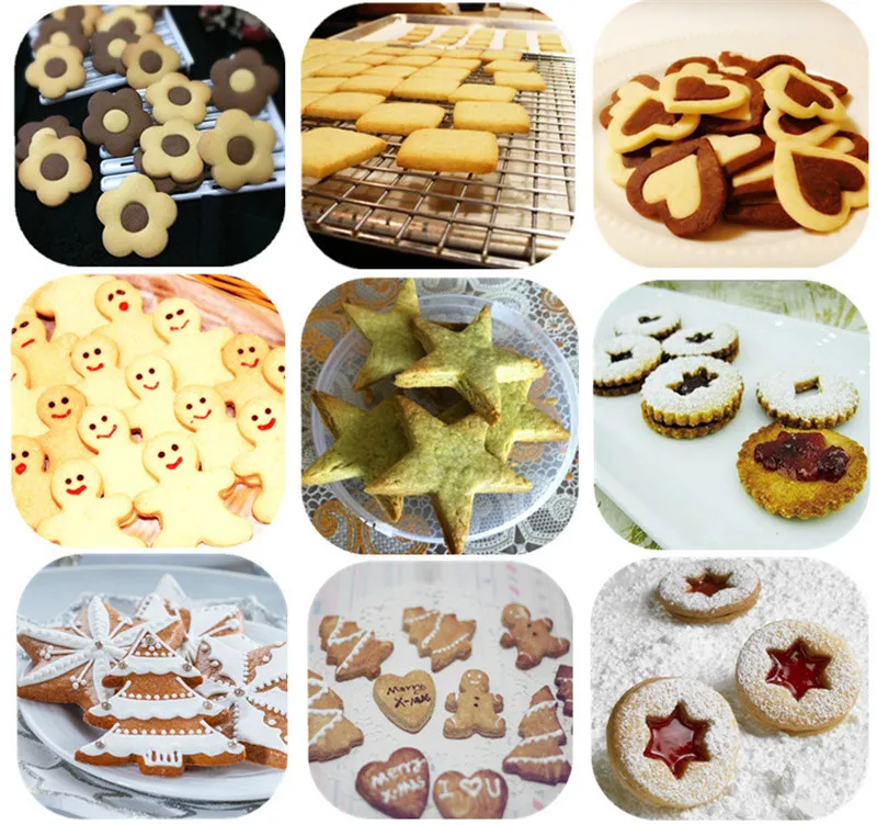 1 Набор печенья печенье десерты паста резаки формы сердца Звезды Круглый квадратный дерево Jingerbreadmen формы украшения торта LIXYMO