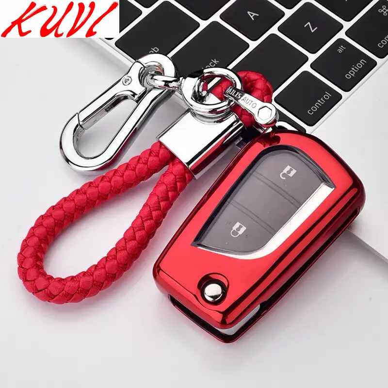 

2 3 Button TPU Car Remote Key Fob Shell Cover Case For Toyota Auris Corolla Avensis Verso Yaris Aygo Scion TC IM 2015 2016