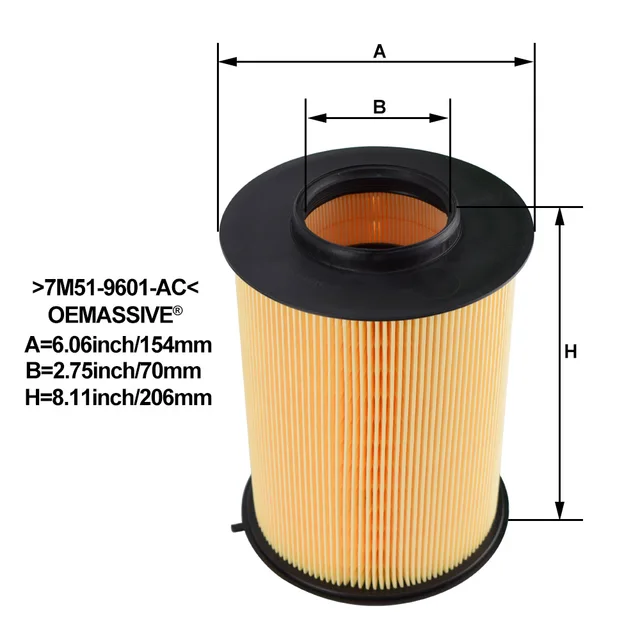 7M51-9601-AC Air Filter For Ford Focus MK2 MK3 II III Kuga