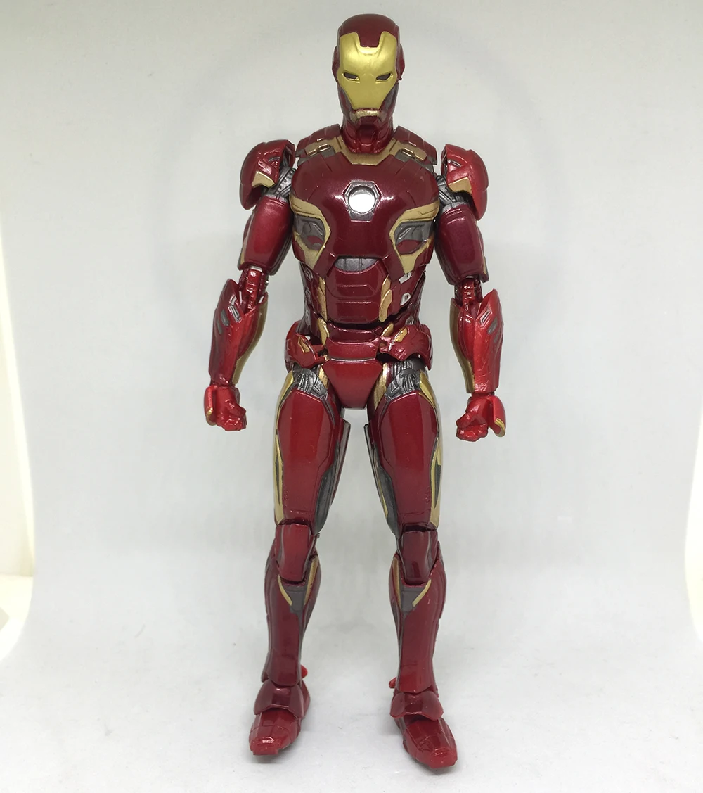 Marvel Мстители Лига Железный человек Mark45 Mafex 022 ПВХ фигурка игрушка кукла рождественский подарок на день рождения