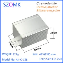 30 шт, 49*61*80 мм алюминиевые торцевые пластины с настройкой