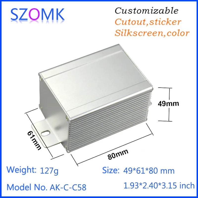

30 pcs, 49*61*80mm aluminum end plates with customization