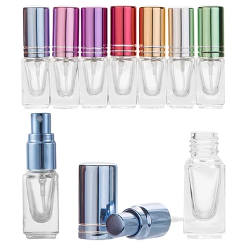 

MUB-1pc High Quality 3ml Color Mini Perfume Spray Bottle Glass Spray Atomizer Travel Cosmetic Container Empty Refillable Bottles