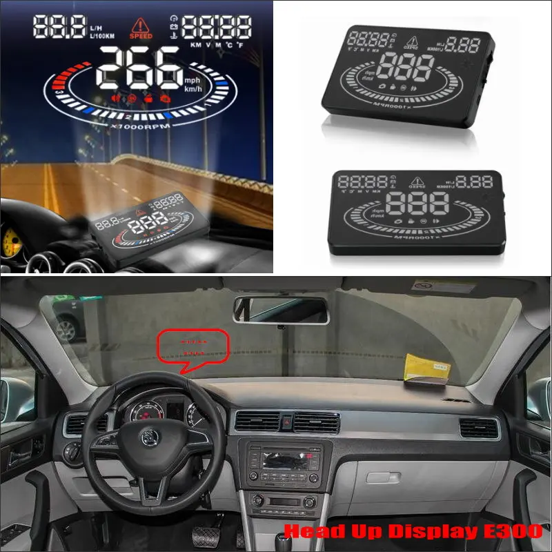 

Liislee For Skoda Rapid Hatchback Liftback - Car HUD Head Up Display Safe Driving Screen Projector Reflecting Windshield