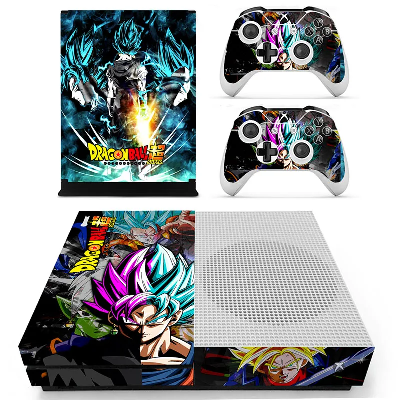 

Hot Dragon Ball Vinyl Decal For Xbox One Slim S Console Sticker + 2Pcs Controller Cover Skin Stickers