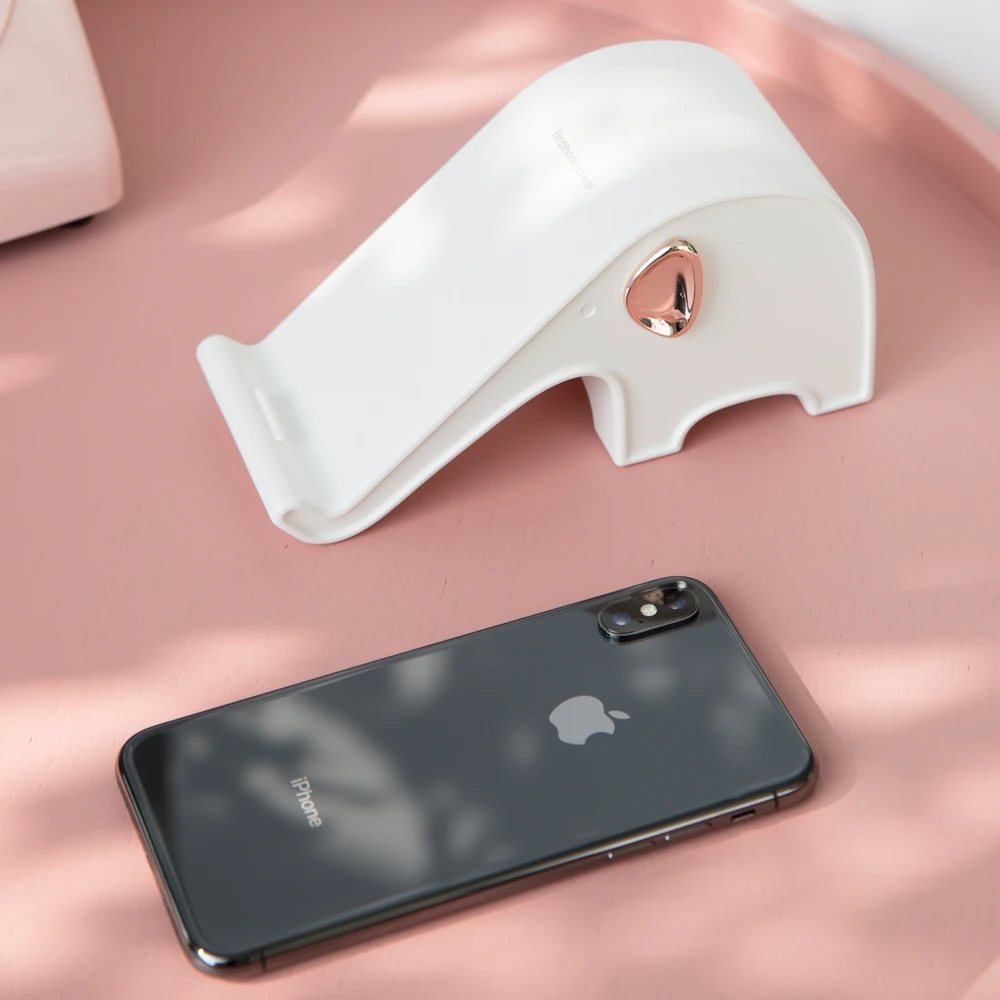 Portefeuille слон мультфильм Ци Беспроводное зарядное устройство быстро для Samsung Galaxy S8