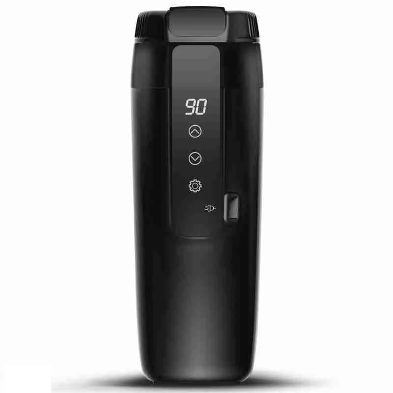 

12V/220V Portable Car Heating Cup 25-90 Adjustable Temperature Boiling Vehicle Thermos Cup Touch Screen Electric Kettle Cup