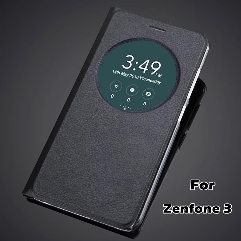 Чехол для ASUS Zenfone 3 Zenfone3 ZE552KL 5 5-дюймовый смарт-чехол с окошком просмотра Quick Circle