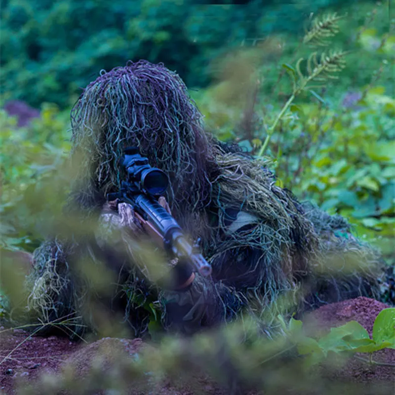 Combinaison Ghillie De Sniper Camouflage Forêt Chasse, Vêtements De Camouflage  3d, Ensemble De Support D'arbre De Camouflage - Aveugle Et Arbre Stand -  AliExpress