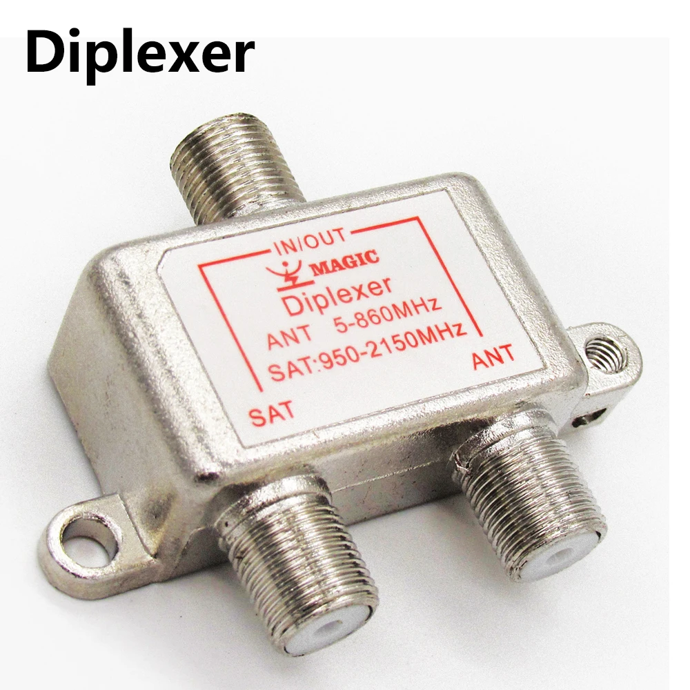 

SZ 5pcs/lot 2 In 1 Dual-use Way Port TV Signal Satellite Sat Coaxial Diplexer Combiner Splitter Cable Switch Switcher