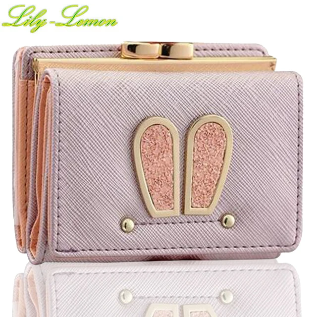 women cute rabbit short wallets coin purse small credit card holder case korealeather wallets ladies girls - Small Credit Card Holder women cute rabbit short wallets coin purse small credit card holder case korealeather wallets ladies girls - Small Credit Card Holder