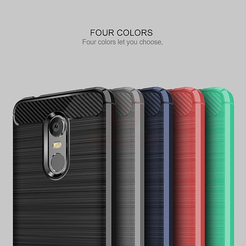 For Xiaomi Redmi 5 Plus Case Carbon Xiaomi Redmi 5 Case Brushed TPU Silicone Protective Back Cover Shockproof for xiami Redmi5