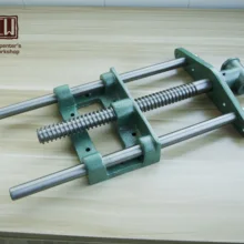 Направляющий зажим для обработки дерева " /10" Челюсти широкие ручные винтовые тиски для деревообработки тиски