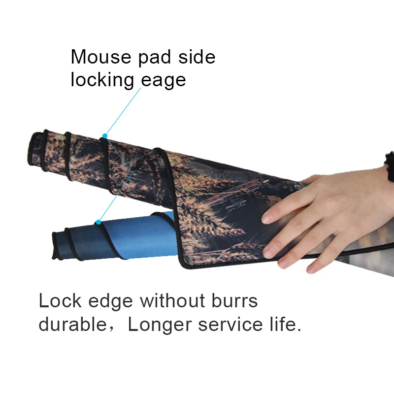 Anti-slip Natural Rubber PUBG Gaming Locking Edge Mouse Pad Computer Keyboard Desk Surface Mat Larg