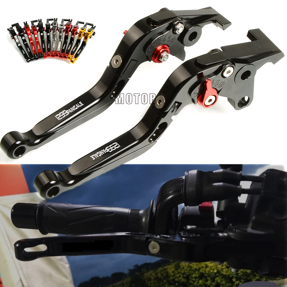 

CNC Motorcycle Brake Clutch Levers For DUCATI 1299 Panigale S R 2015 2016 Adjustable Folding Brake Clutch Levers Accessories