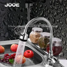 Jooe 360 градусов вращающийся Латунь Кухонный Смеситель Холодной и Горячей Одной Ручкой Кухонный Кран Водопроводной Воды torneira cozinha кран раковины
