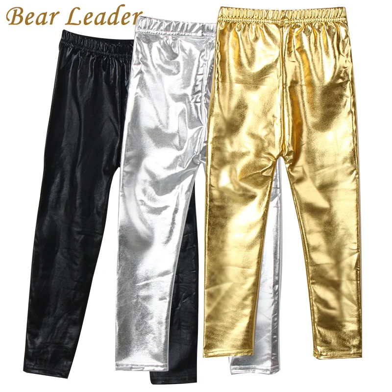 Bear Leader/Новинка 2021 года стильные весенние обтягивающие кожаные брюки для девочек