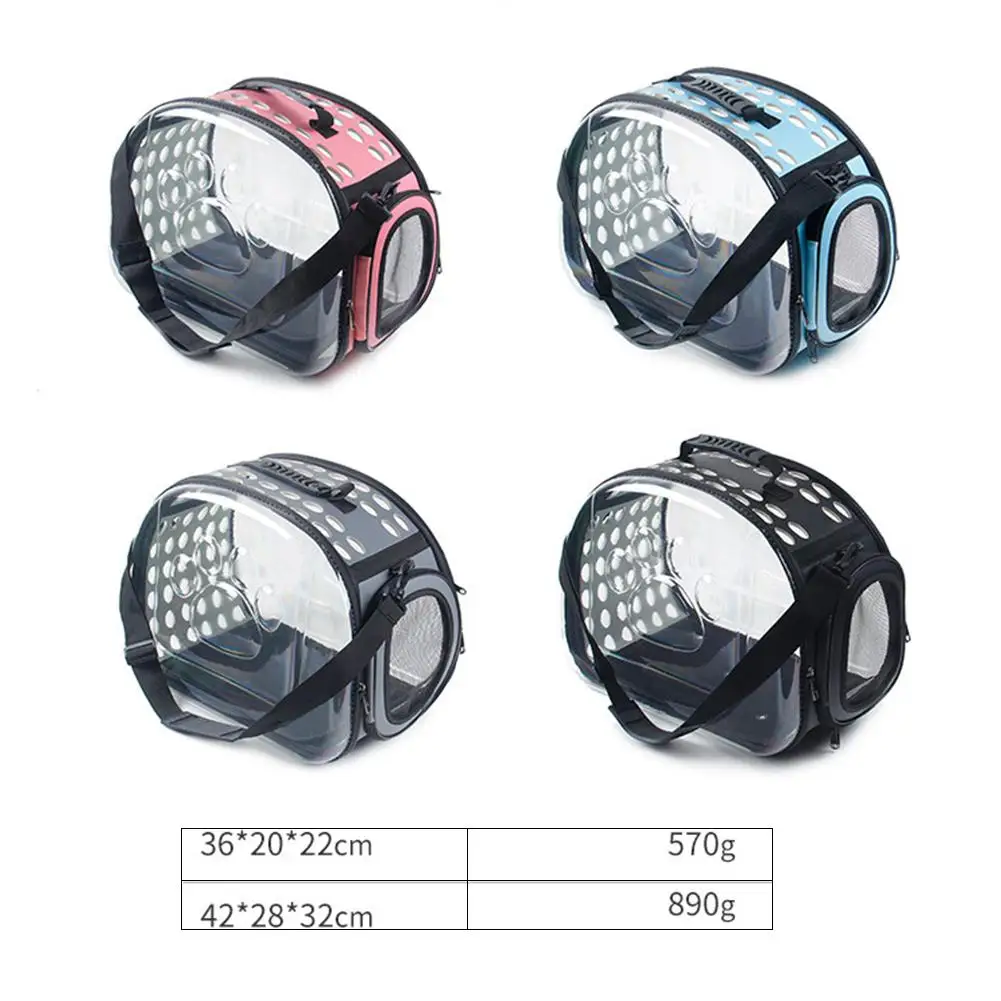 Portable Transparent Pet Bag Breathable Cats Dog Cage Handbag Shoulder Bag For Outdoor Pets Carry Bags