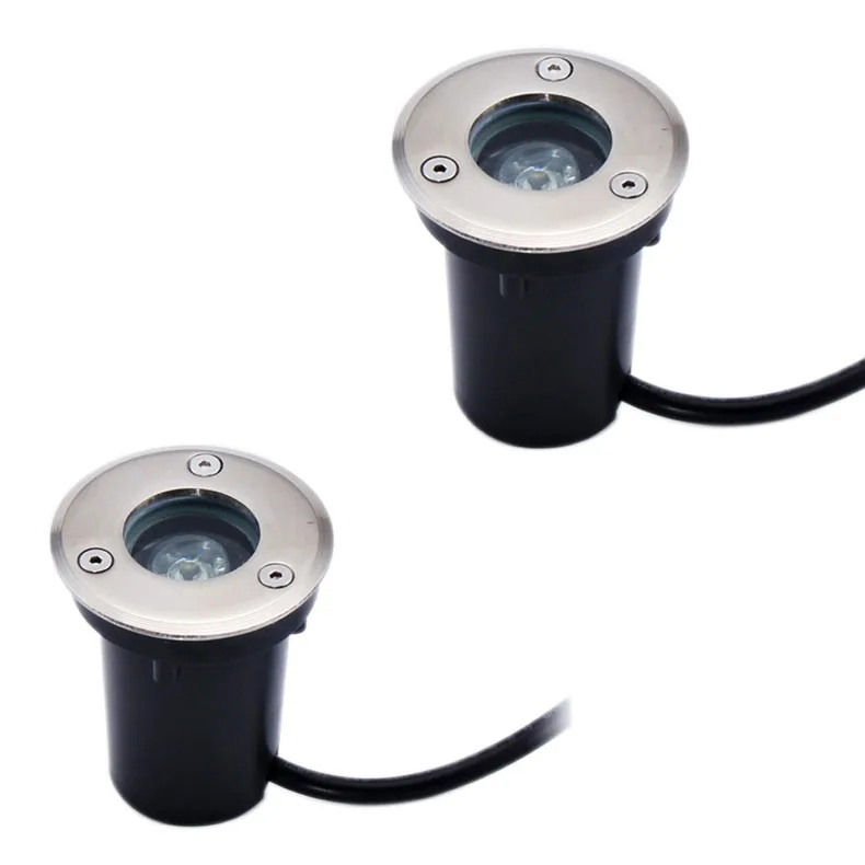 Lâmpada de Chão Ac220v à Prova Led ao ar Água 12 1 w Led Subterrâneo Luz Enterrado Lâmpada Inground Iluminação Livre Piso Rebaixado Ip67 d' 110 v 6 High Quality Luzes e Iluminação